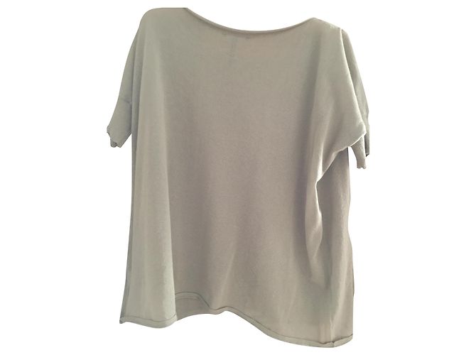 Autre Marque Camiseta Wave Sarah Pacini de algodão cáqui Caqui