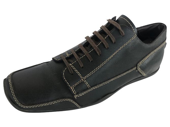 Baskets Kurt Geiger en cuir marron taille 43 Marron foncé
