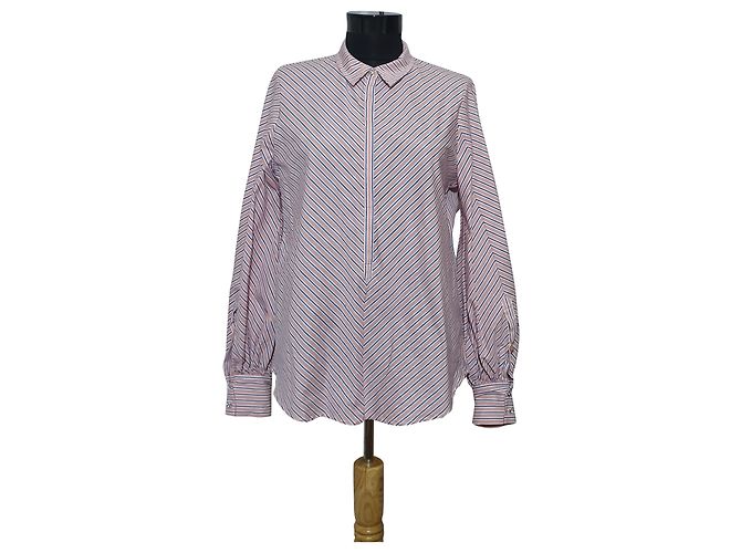 Camicetta a righe Munthe Plus Simonsen Rosa Blu Bianca Multicolore