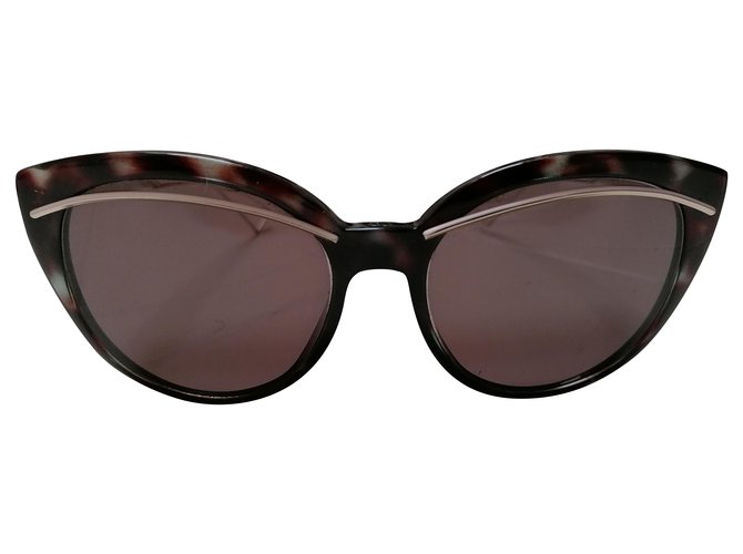 Dior Des lunettes de soleil Plastique Marron  ref.221453