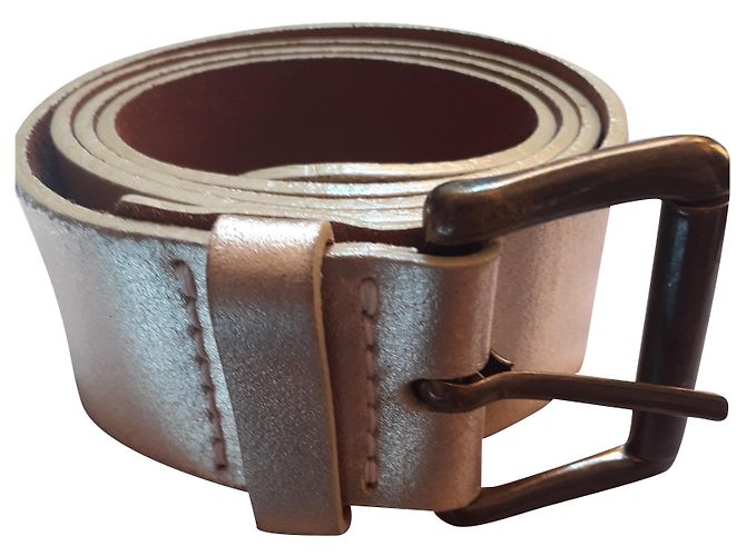 Cinturón See by Chloé de piel dorada 90 cm Dorado