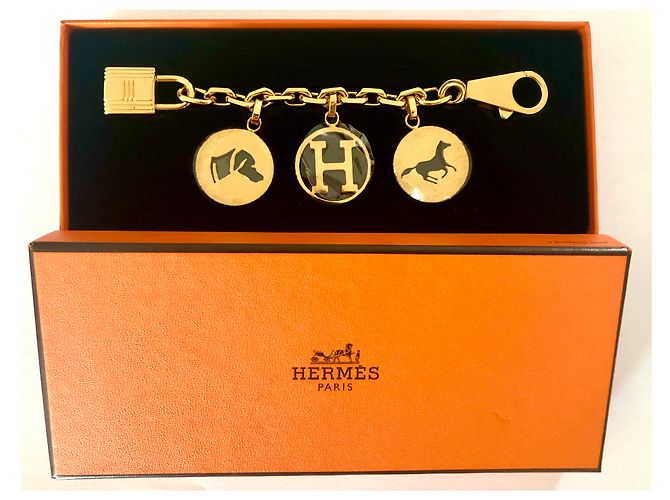 Charm da borsa Hermès Olga D'oro Acciaio