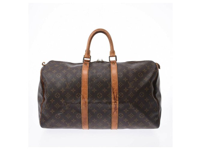 Louis Vuitton Keepall 45 Brown Cloth  ref.221718