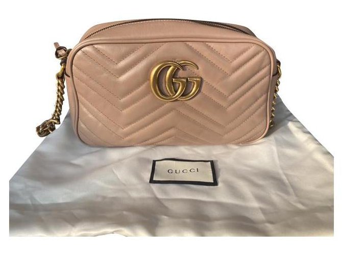 Gucci Marmont bag Pink Leather  ref.221765