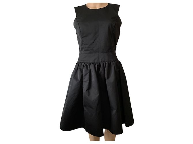 Reiss Leah Kleid schwarz aus Polyester Fit and Flare