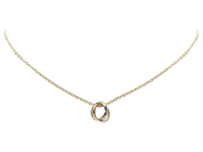 Cartier Gold Trinity Necklace Golden Metal  ref.221895