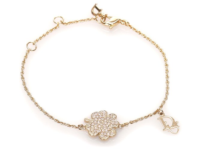 Bracciale con ciondolo Dior in oro con logo D'oro Metallo  ref.221935
