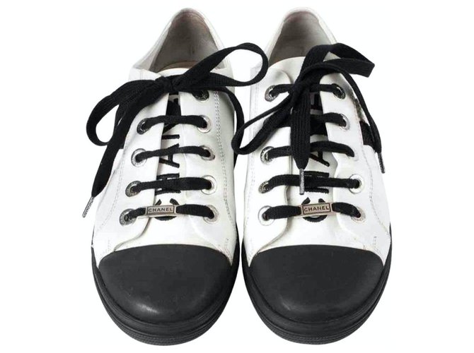 Chanel Sneakers White Rubber  ref.221965