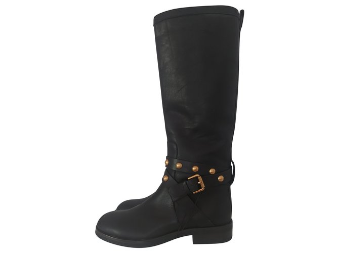 Chloé boots Cuir Noir  ref.221993