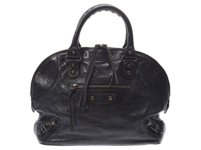 Balenciaga Handbag Black Leather  ref.222016