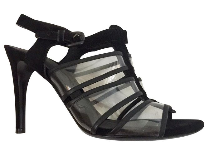 Stunning black heels by Bottega Veneta Suede Leather  ref.222055