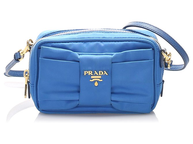 prada crossbody bag blue