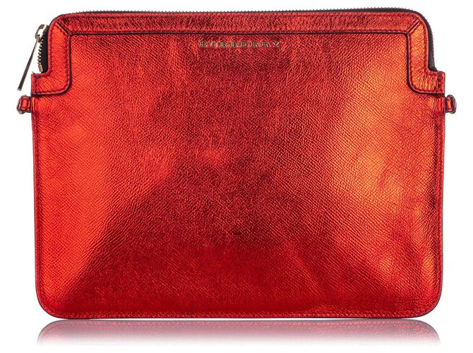 Burberry Red Leather Crossbody Bag Pony-style calfskin  ref.222253