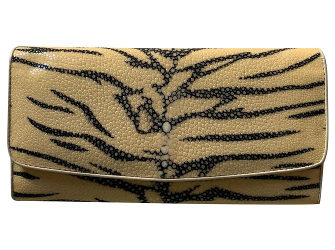 Autre Marque Galuchat travel wallet Multiple colors Exotic leather  ref.222380