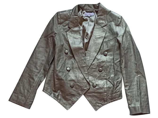Circus & Co Lederjacke in Gold Golden