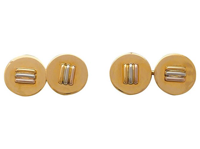 Love Cartier three-gold cufflinks.  ref.222407