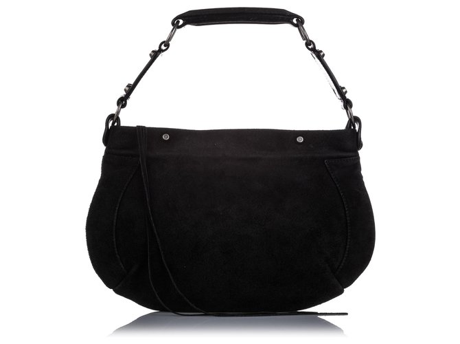 Balenciaga Hobo-Tasche aus schwarzem Wildleder Schweden Kalbähnliches Kalb  ref.222554