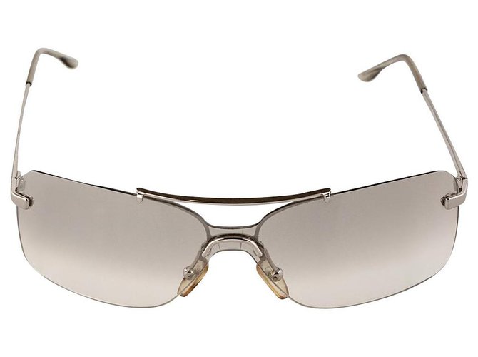Christian Dior Des lunettes de soleil Métal Gris  ref.222624