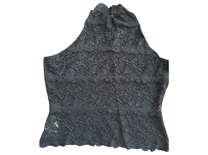 Autre Marque Top de encaje Laurence Ivoire Negro