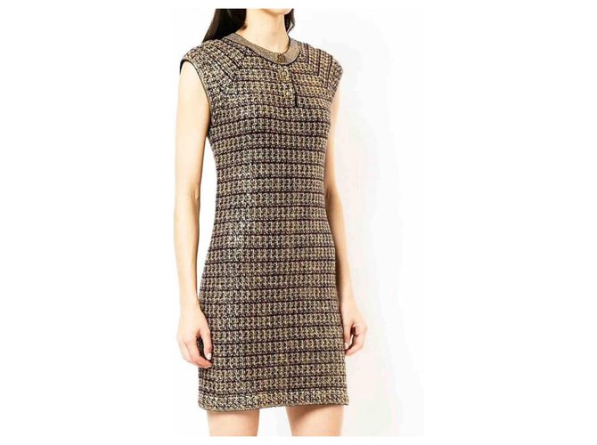 Chanel iconic Byzance dress Multiple colors Cashmere  ref.222659