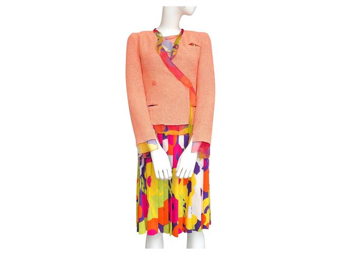 Chanel Jacket, Skirt, top Multiple colors Tweed  ref.222671