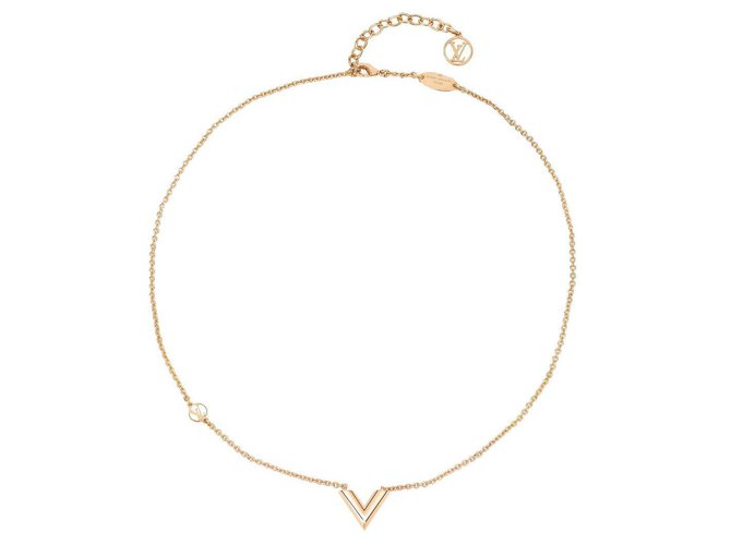 Louis Vuitton LV Essential V Necklace new Golden  ref.222702