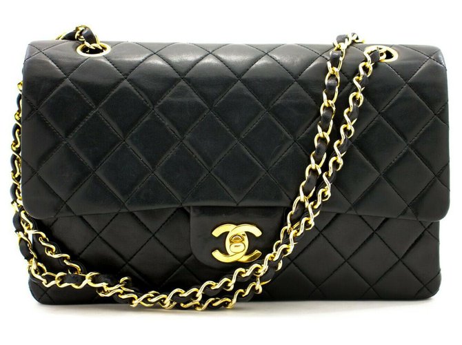Chanel 2.55 Black Leather  ref.222774