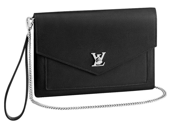 Louis Vuitton LV Pochette Mylockme neu Schwarz Leder  ref.222790