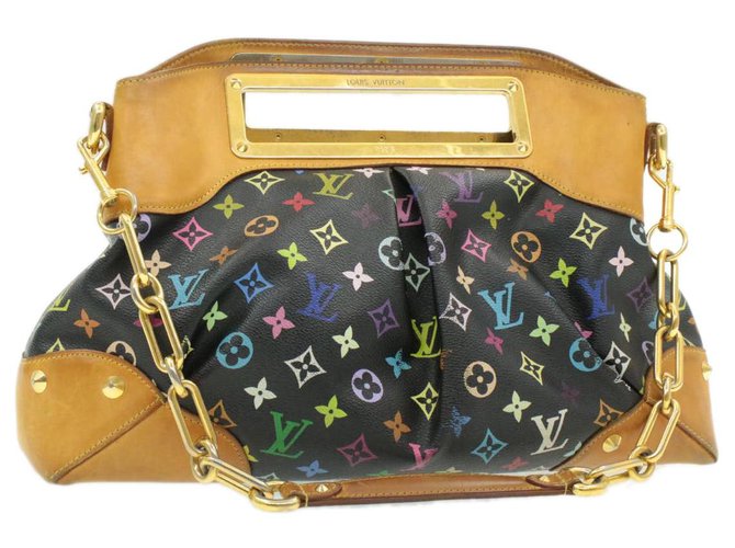 Louis Vuitton Judy Negro Cuero  ref.222867