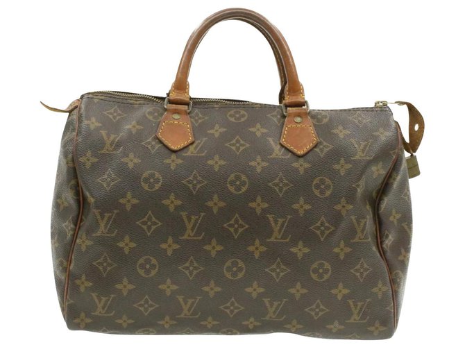 Louis Vuitton Speedy 30 Brown Cloth  ref.222877