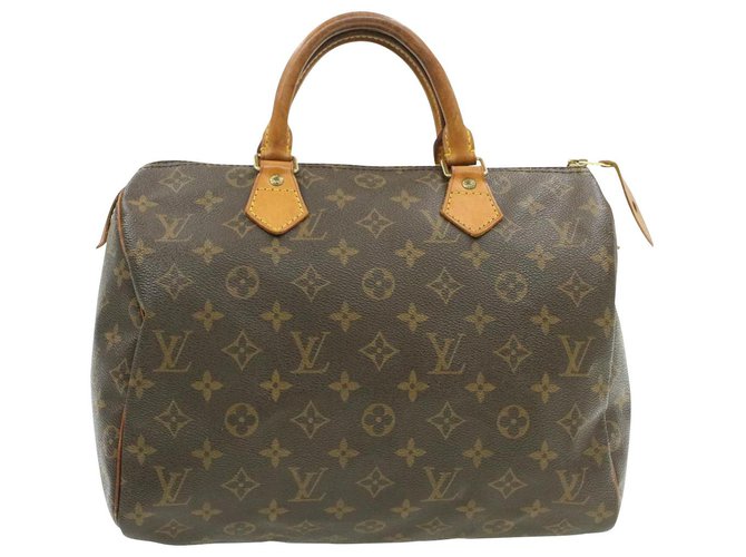 Louis Vuitton Speedy 30 Brown Cloth  ref.222879