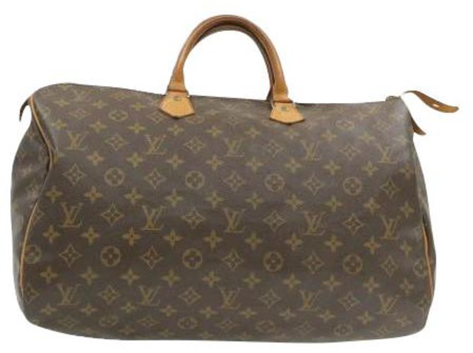 Louis Vuitton Speedy 40 Brown Cloth  ref.222931