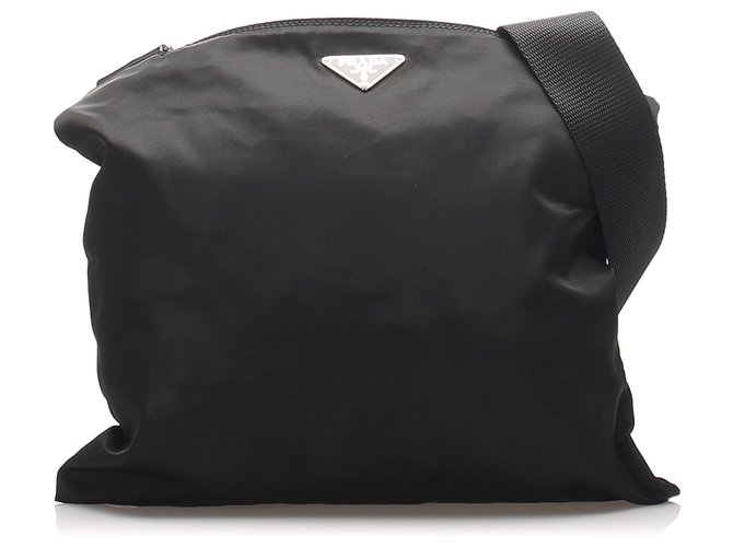 Prada Black Tessuto Crossbody Bag Nylon Cloth  ref.223058