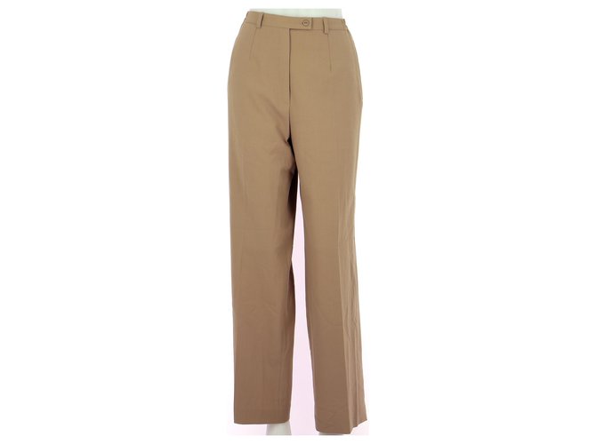 Balenciaga Trousers Beige Polyester  ref.223092