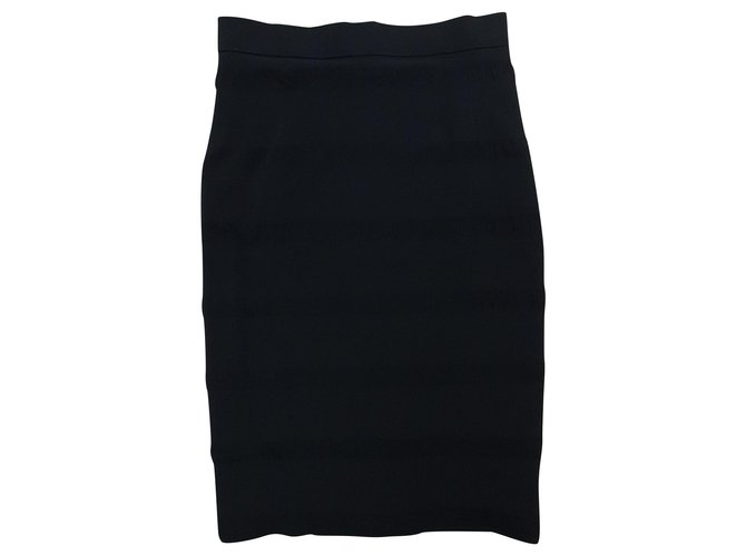 Karl Lagerfeld Skirts Black Cotton Elastane Acetate  ref.223182
