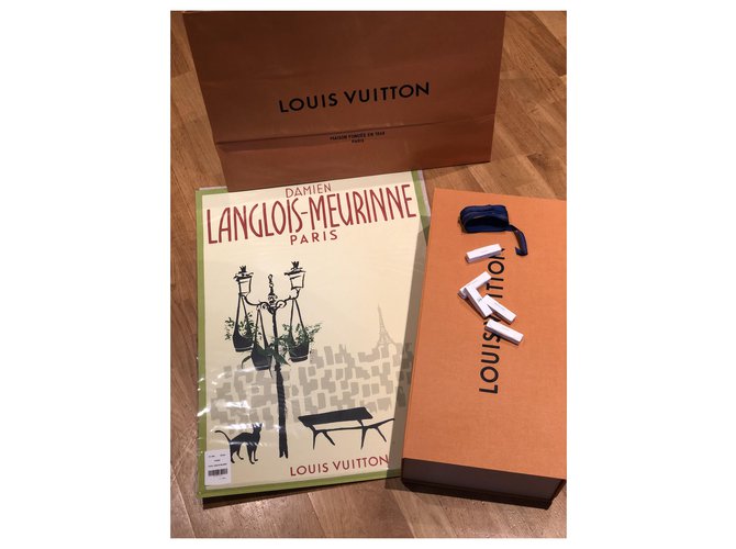 Louis Vuitton LV set photo avec boîte Vert  ref.223273