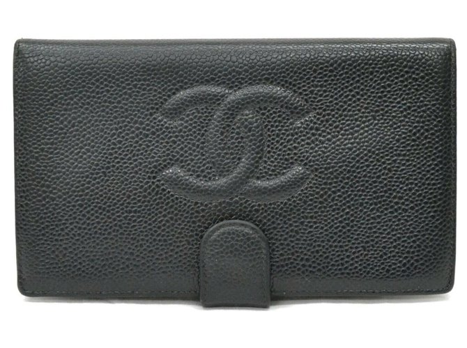 Chanel COCO Mark Black Leather  ref.223346