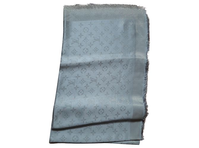 Louis Vuitton Scialle Monogram Shine Grigio