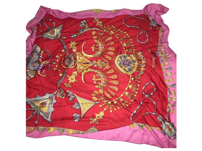Hermès sciarpe Multicolore Cachemire  ref.223478