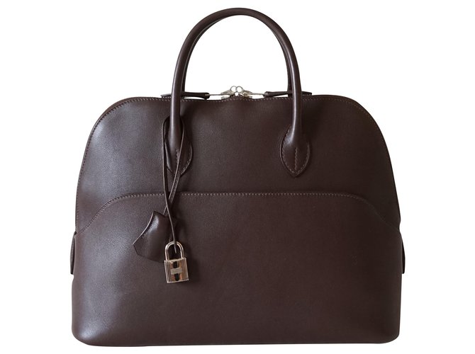 Hermès Handbags Brown Leather  ref.223503
