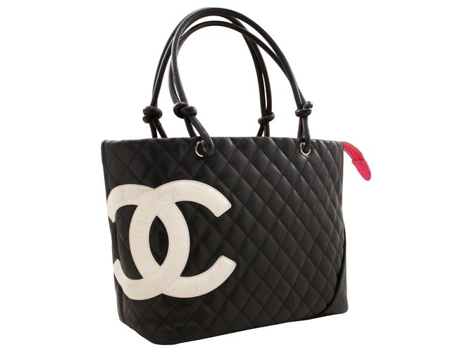 Chanel Cambon Black Leather  ref.223804