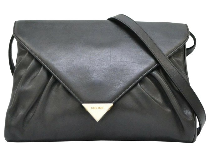 Céline Celine handbag Black Leather  ref.223806