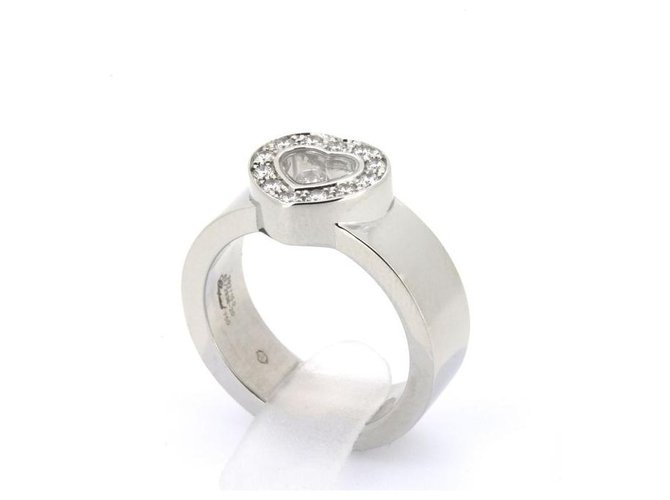 Happy Diamonds Chopard Ring Hardware prateado Ouro branco  ref.223872