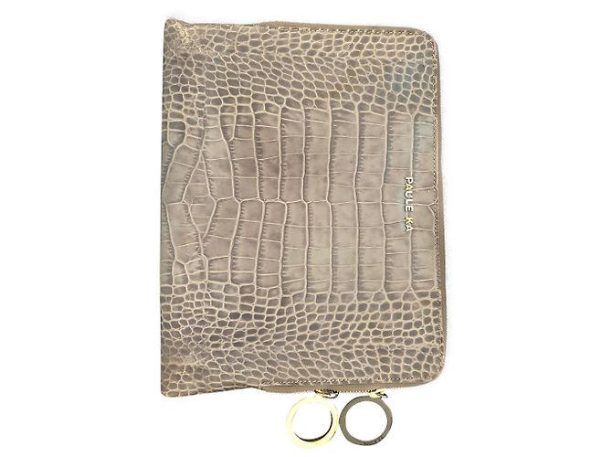 Funda para tableta de cuero Paule Ka Gris