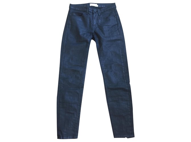 Jeans ajustados Eleven Paris Negro Algodón  ref.223886