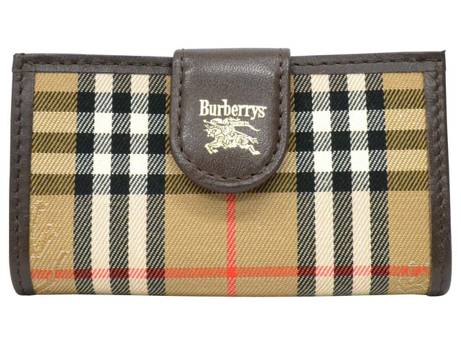 burberry wallet Brown Cloth  ref.223907