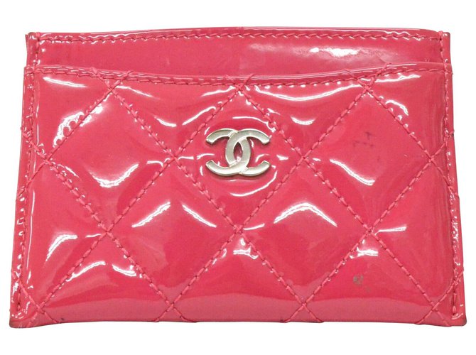 Chanel Matelasse Pouch Pink Patent leather  ref.223910