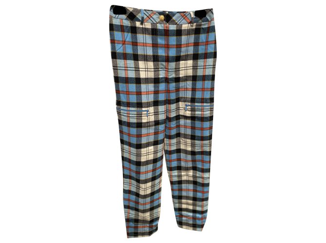 Chanel Pants, leggings Multiple colors Wool  ref.224074