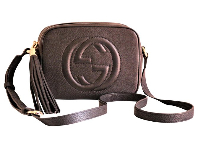 Gucci Disco bag Soho Black Leather  ref.224078