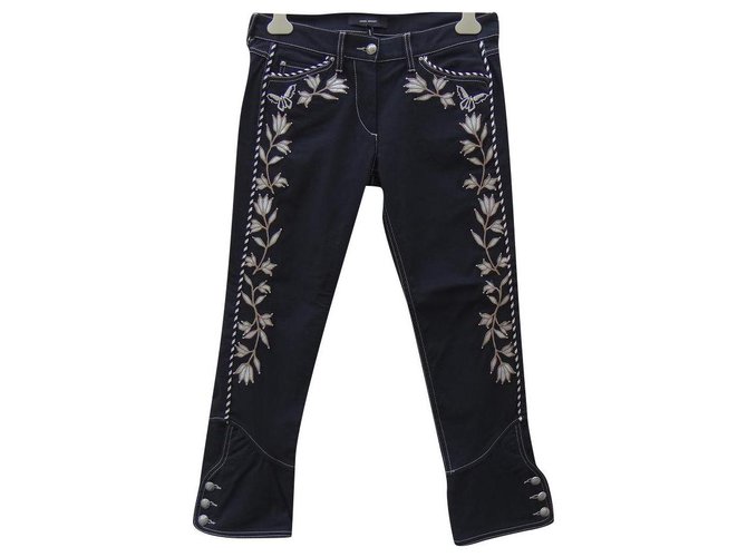 Isabel Marant jeans Coton Elasthane Noir  ref.224092